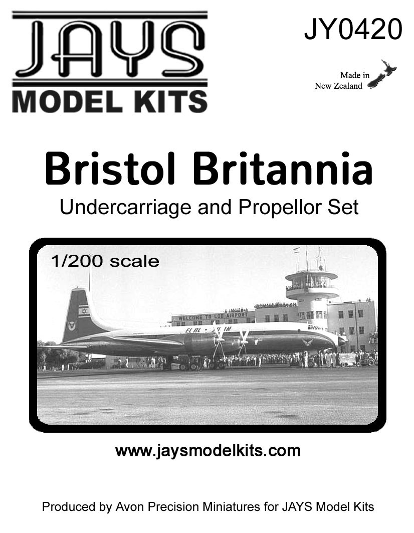 JY0420 Bristol Britannia Undercarriage and Propeller Set