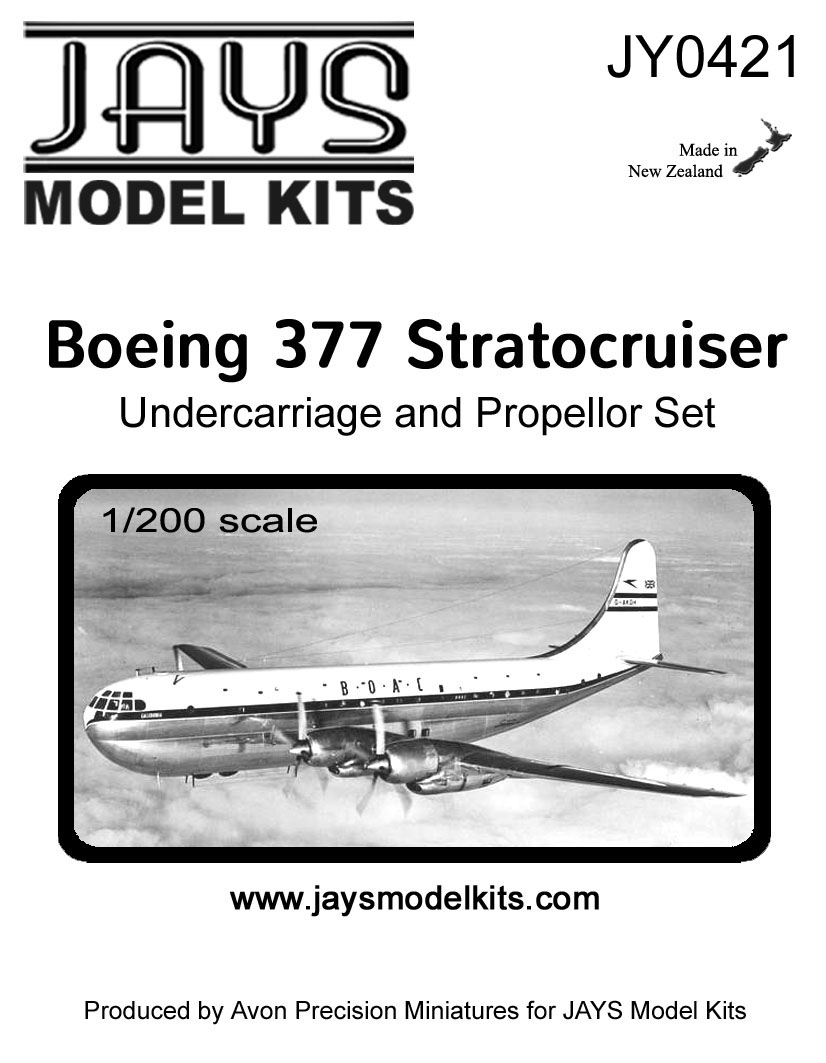 JY0421 Boeing Stratocruiser Undercarriage and Propeller Set