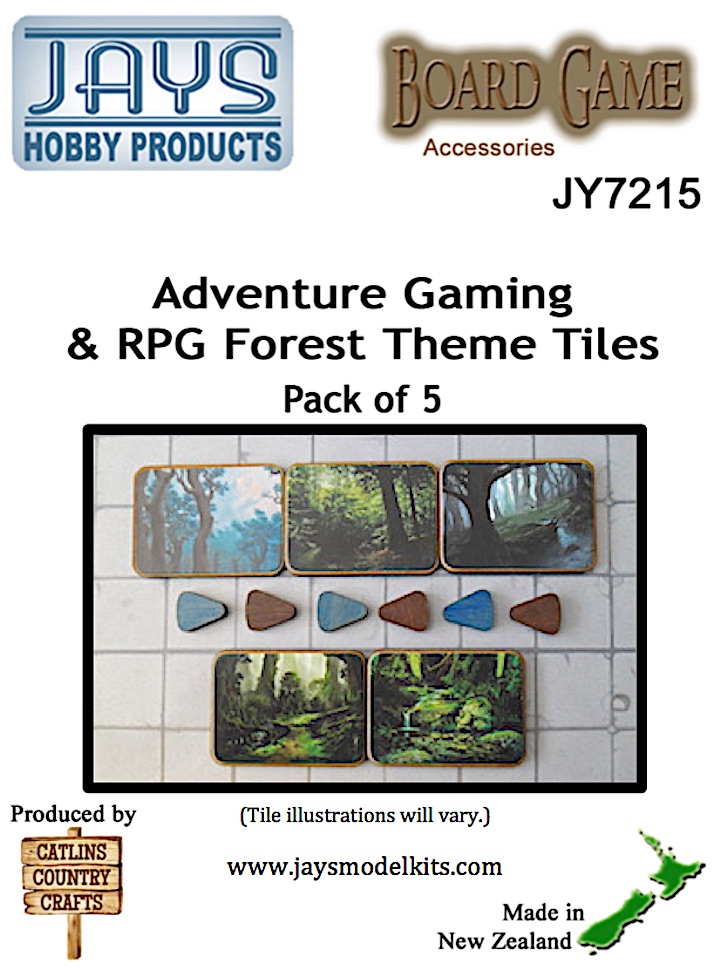 JY7215 Adventure Gaming & RPG Forest Themed Tiles