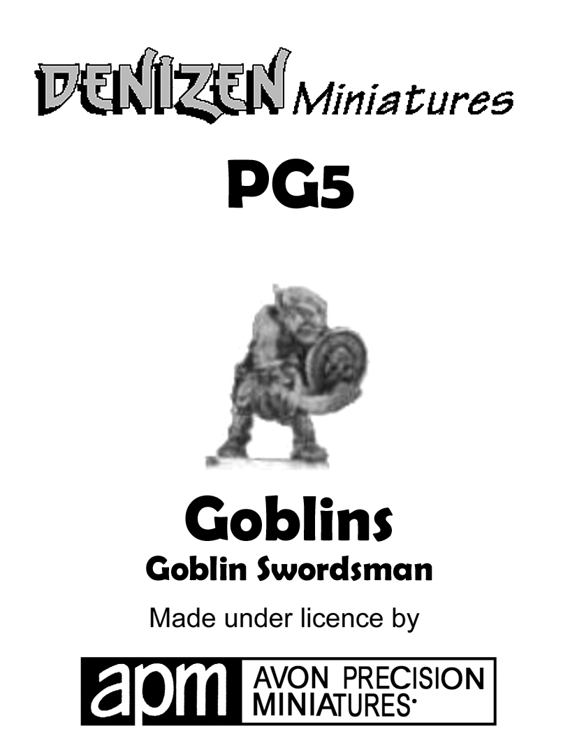 PG5 Goblin Swordsman