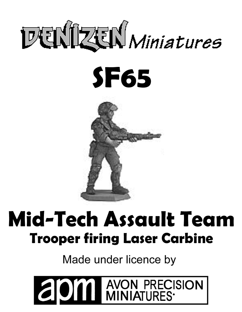 SF65 Trooper firing Laser Carbine