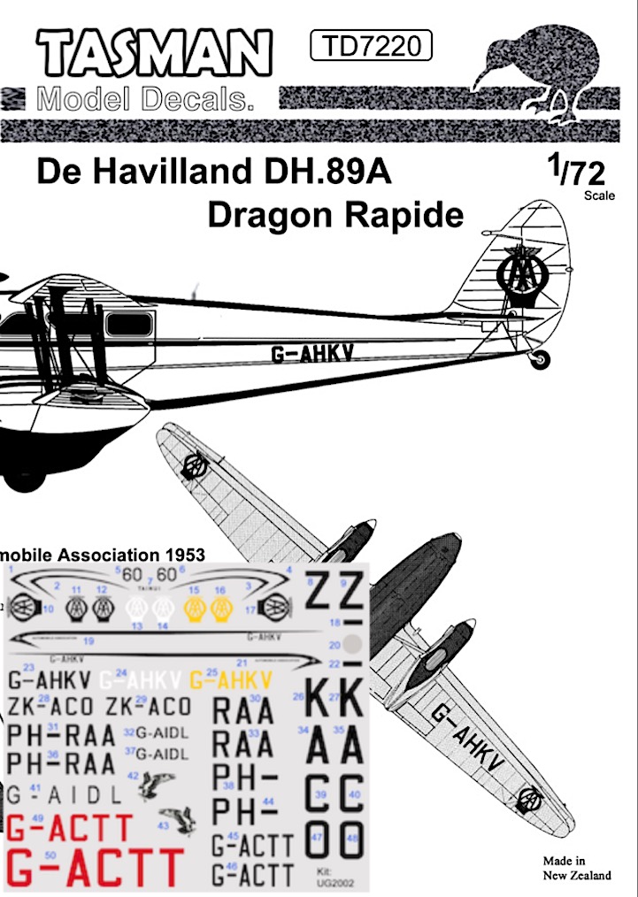 (image for) TD7220 DH.89A Dragon Rapide