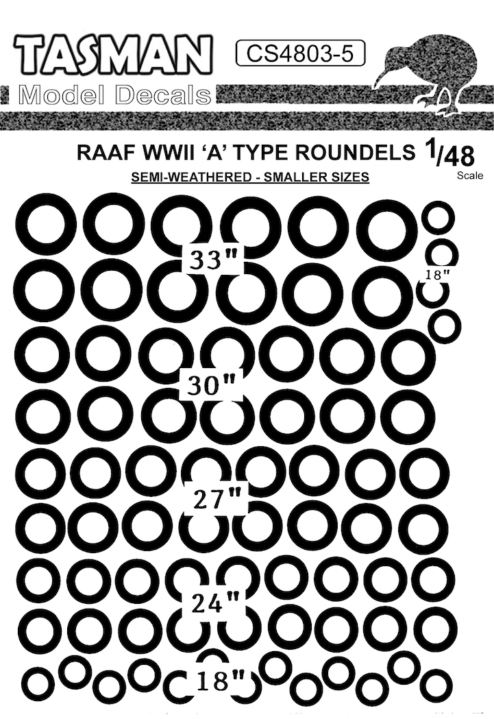 CS4803-5 RAAF WWII A-Type Roundels