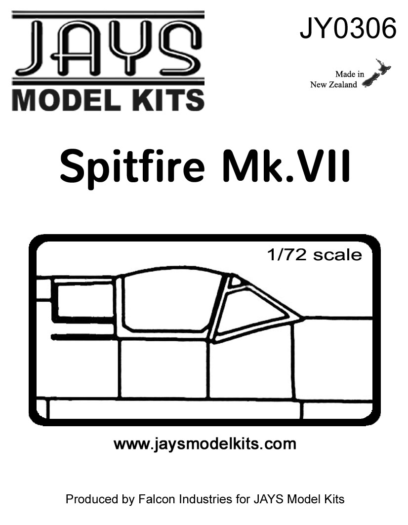JY0306 Spitfire Mk.VII Canopy