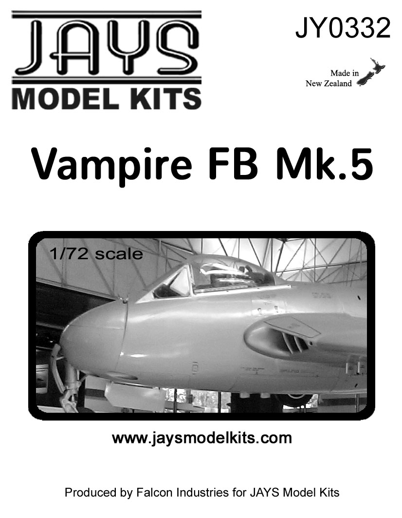 JY0332 DH. Vampire FB Mk.5 Canopy