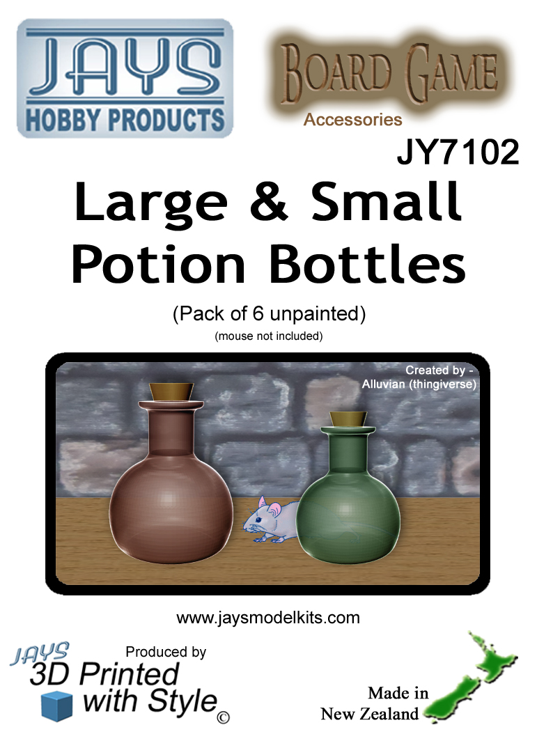 JY7102 Potion Bottles (large & small)