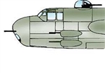 9166 - North American B-25 Mitchell Canopy