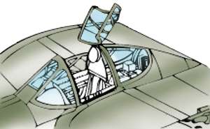 9525 - Lockheed P-38J Lightning Canopy