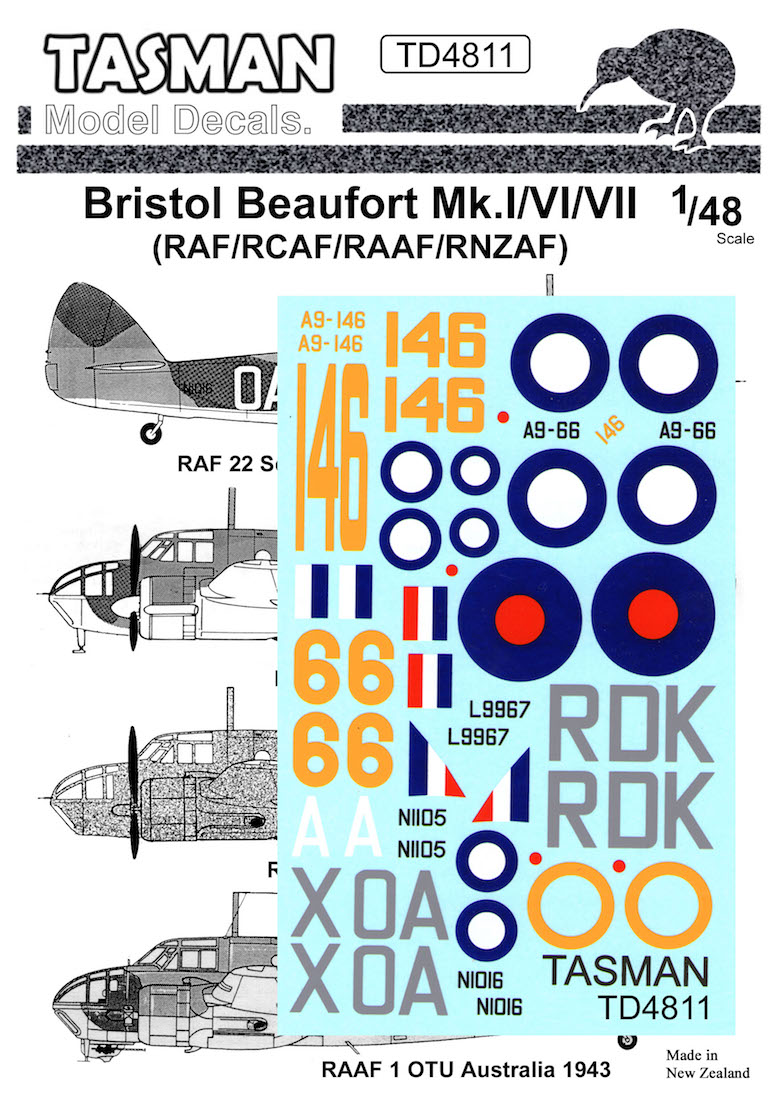 TD4811 Bristol Beaufort Mk.I/VI/VII