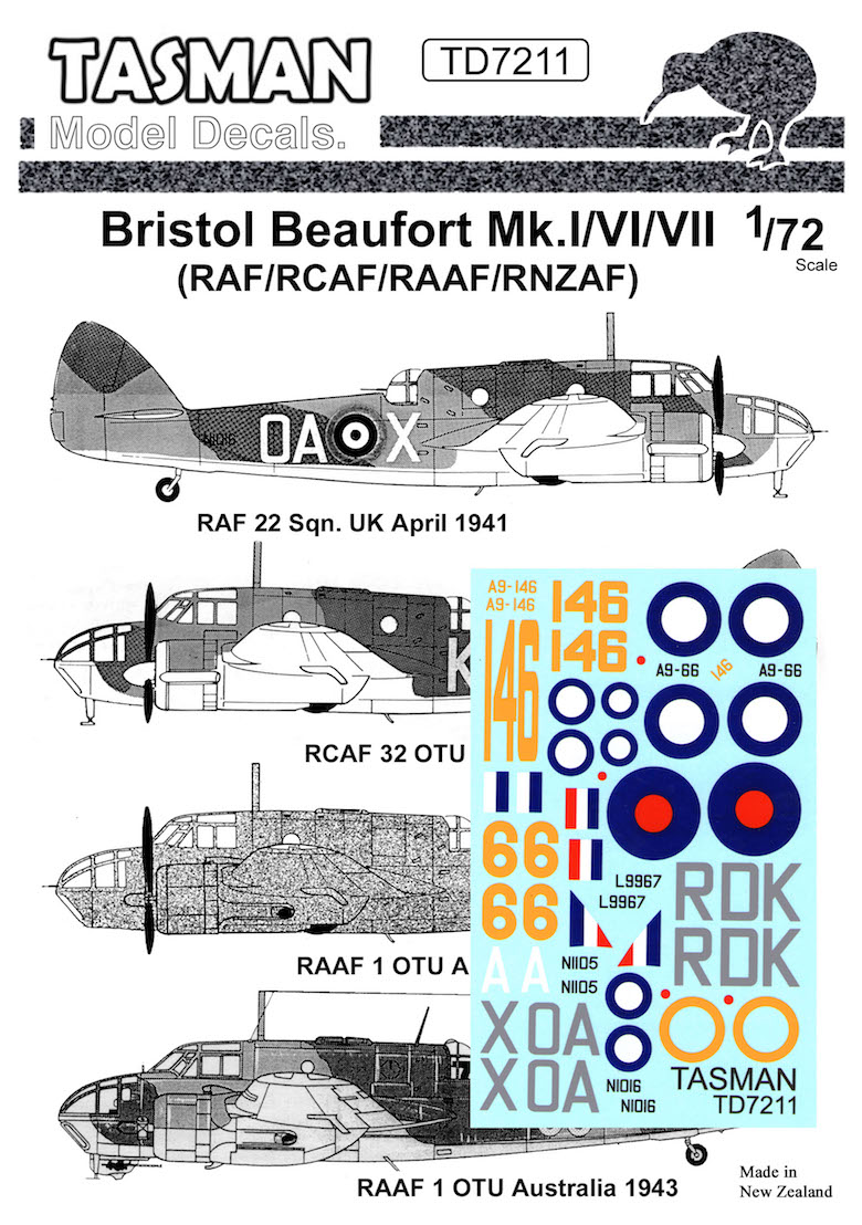 TD7211 Bristol Beaufort Mk.I/VI/VII