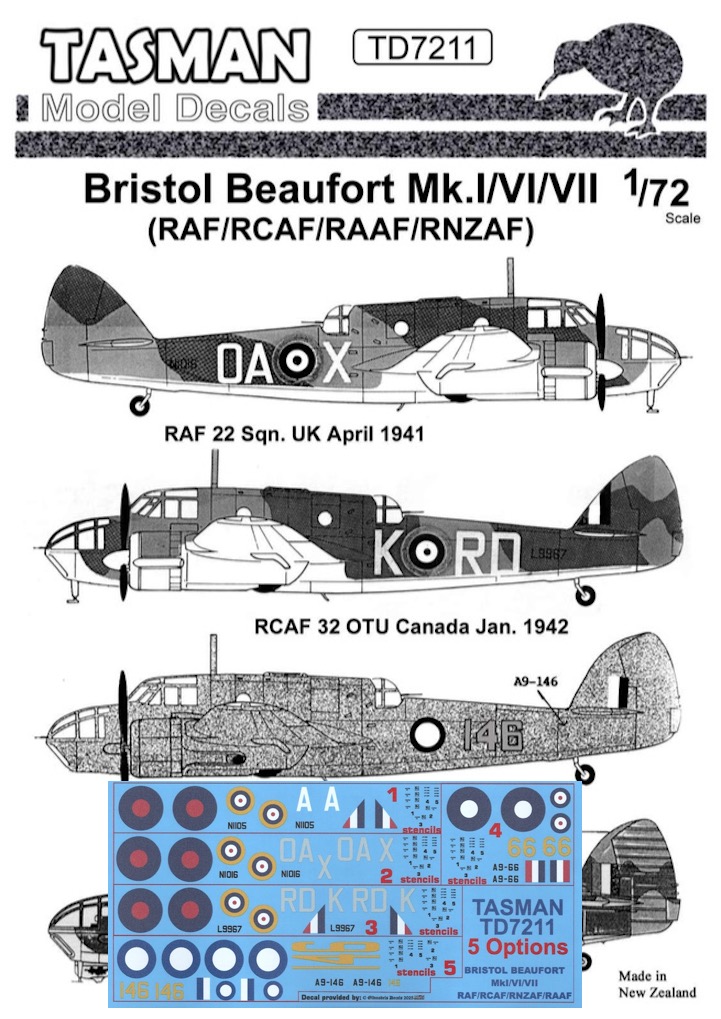 (image for) TD7211 Bristol Beaufort Mk.I/VI/VII
